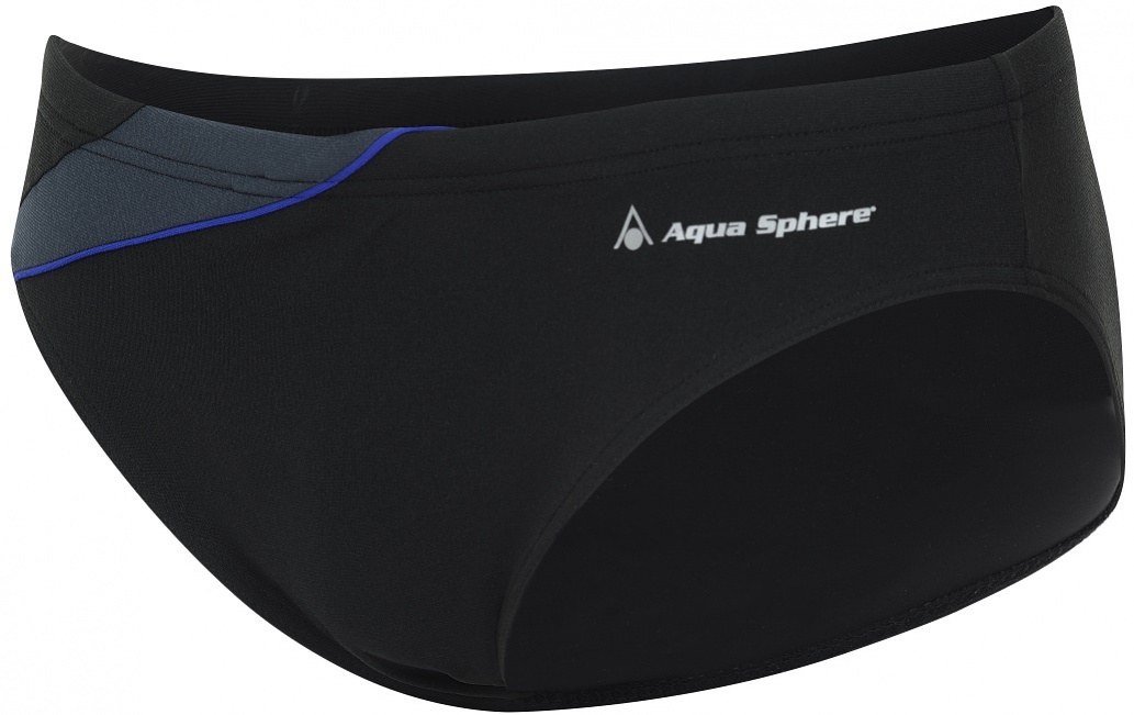 Men's swimsuit Aqua Sphere Eliott Repreve Slip Black/Dark Blue