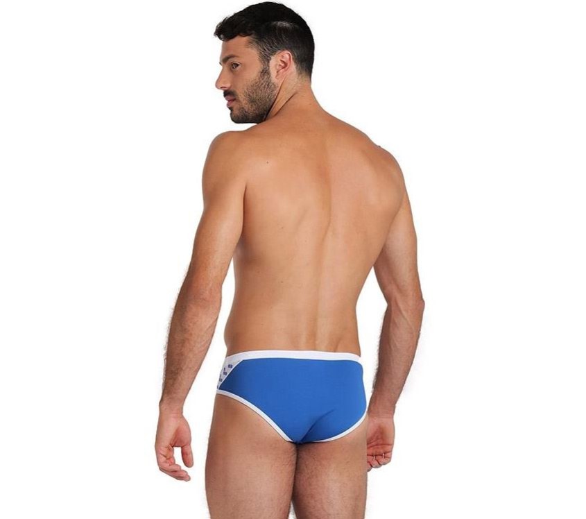 Men's swimsuit Arena Icons Swim Brief Solid Royal/White