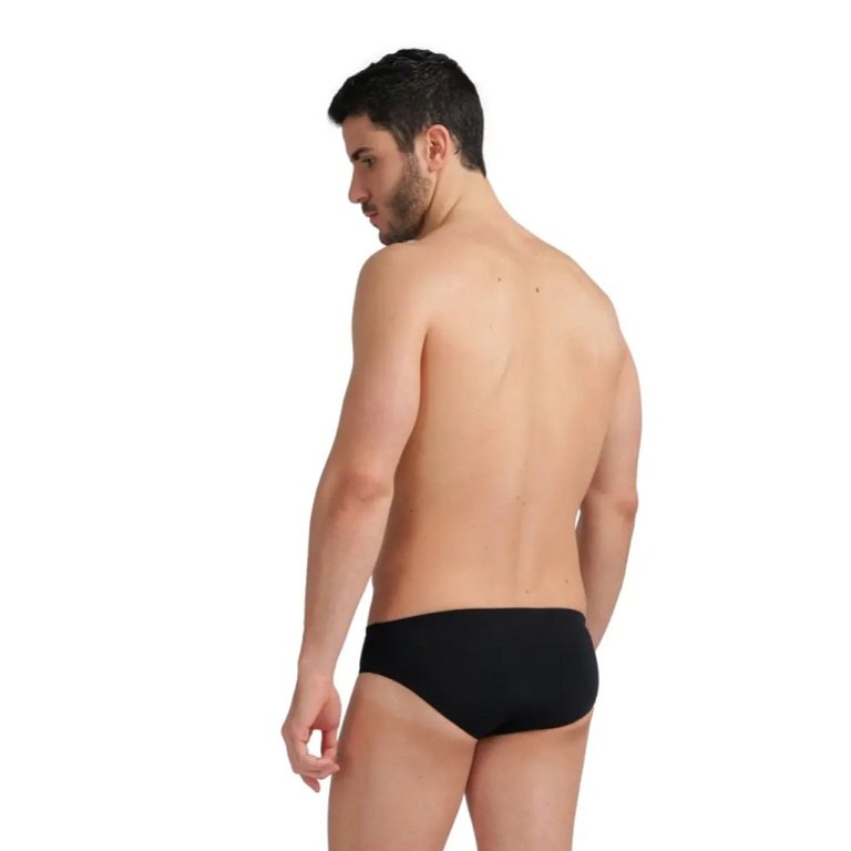 Men's swimsuit Arena Swim Briefs Graphic Black/Soft Green