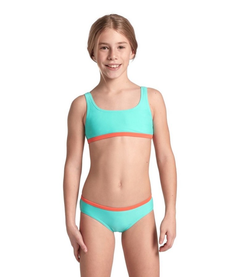 Arena Essentials Bralette Bikini Girls Water/Calypso Coral