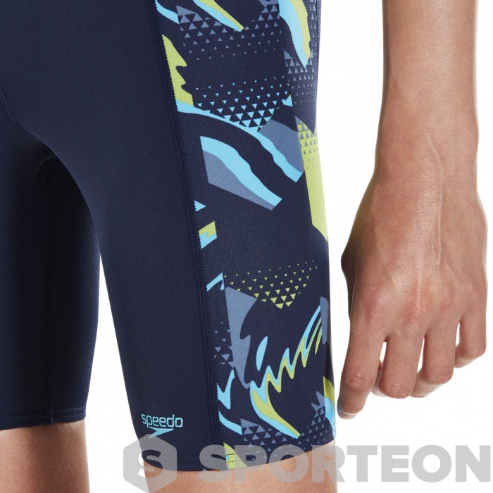 Boys Speedo Swimwear Speedo Paintblast Allover V Cut Panel Jammer Speedo.