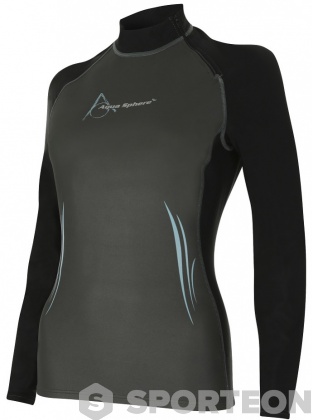 Aqua Sphere Aqua Skin Top Long Sleeve Lady Grey/Black