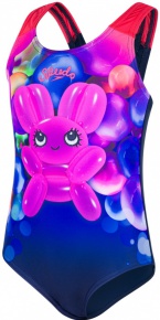 Speedo Shimmer Bounce Essential Applique 1 Piece Girl Navy/Post It Pink Speedo Shimmer Bounce Essential Applique 1 Piece Girl Navy/Post It Pink