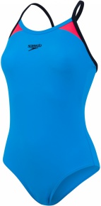 Speedo Splice Thinstrap Racerback Windsor Blue/Post It Pink/Black Speedo Splice Thinstrap Racerback Windsor Blue/Post It Pink/Black