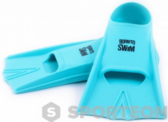 BornToSwim Junior Short Fins Turquoise