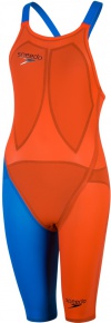 Speedo Fastskin LZR Racer Elite 2 Closedback Kneeskin Hot Orange/Bondi Blue Speedo Fastskin LZR Racer Elite 2 Closedback Kneeskin Hot Orange/Bondi Blue