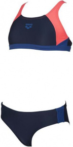 Arena Ren Two Pieces Junior Navy/Shiny Pink/Royal