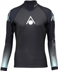 Aqua Sphere Aquaskin Top Long Sleeve Women Black/Turquoise
