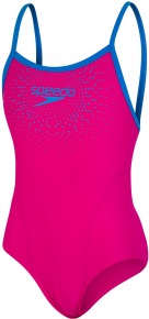 Speedo Gala Logo Thinstrap Muscleback Girl Electric Pink/Brilliant Blue Speedo Gala Logo Thinstrap Muscleback Girl Electric Pink/Brilliant Blue