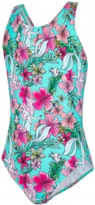 Speedo Little Mermaid Allover Splashback Girl Floral Mint/Pink/Orange/Blue/Green Speedo Little Mermaid Allover Splashback Girl Floral Mint/Pink/Orange/Blue/Green