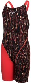 Speedo Fastskin Endurance+ Openback Kneeskin Girl Black/Lava Red/Papaya Punch Speedo Fastskin Endurance+ Openback Kneeskin Girl Black/Lava Red/Papaya Punch