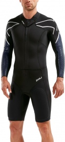 2XU Pro-Swim Run SR1 Wetsuit Black/Blue Surf Print