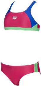 Arena Ren Two Pieces Junior Freak Rose/Neon Blue/Golf Green Arena Ren Two Pieces Junior Freak Rose/Neon Blue/Golf Green