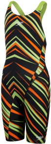 Speedo Fastskin Endurance+ Openback Kneeskin Girl Black/Atomic Lime/Salso Speedo Fastskin Endurance+ Openback Kneeskin Girl Black/Atomic Lime/Salso