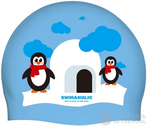 Swimaholic Christmas Penguin Cap Swimaholic Christmas Penguin Cap