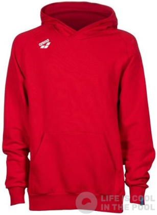 Arena Team Unisex Hooded Sweat Panel Red