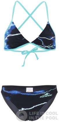 Aquafeel Flash Sun Bikini Black/Blue