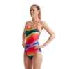 Speedo Allover Fixed Crossback Blue/Pink