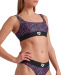 Arena Monogram Elastic Bikini Brallette Black/Multi