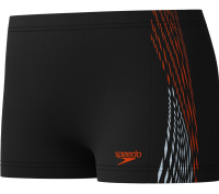 Speedo Plastisol Placement Aquashort Boy Black/Orange Speedo Plastisol Placement Aquashort Boy Black/Orange