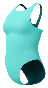 Speedo Solid High Neck Arctic Glass Blue Speedo Solid High Neck Arctic Glass Blue