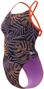 Speedo Allover Digital Tie Back Orange
