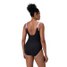 Speedo Shaping LunaLustre Printed 1 Piece Black/Neon Violet